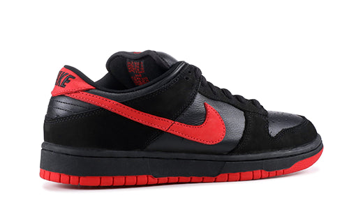 Nike Dunk Low Pro SB Skateboard 'Vamps' Black/True Red 304292-061 sneakmarks