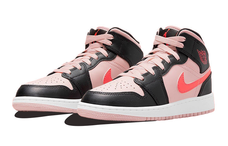 Air Jordan 1 Mid GS Pink Crimson 554725-604