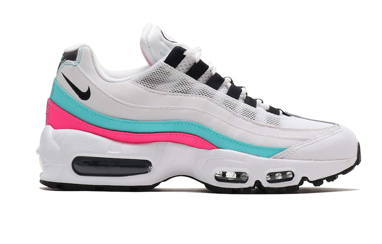 Nike Womens Air Max 95 'South Beach' White/Black-Aurora Green-Pink Blast 307960-117