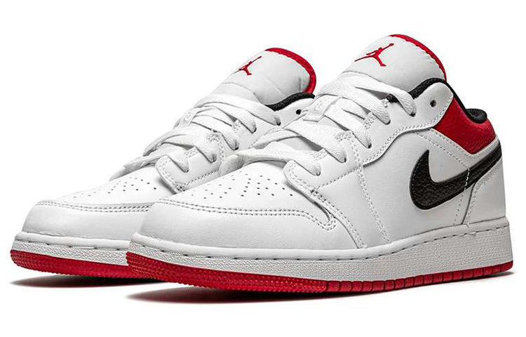 Air Jordan 1 Low GS 'White Gym Red' White/Gym Red/Black 553560-118