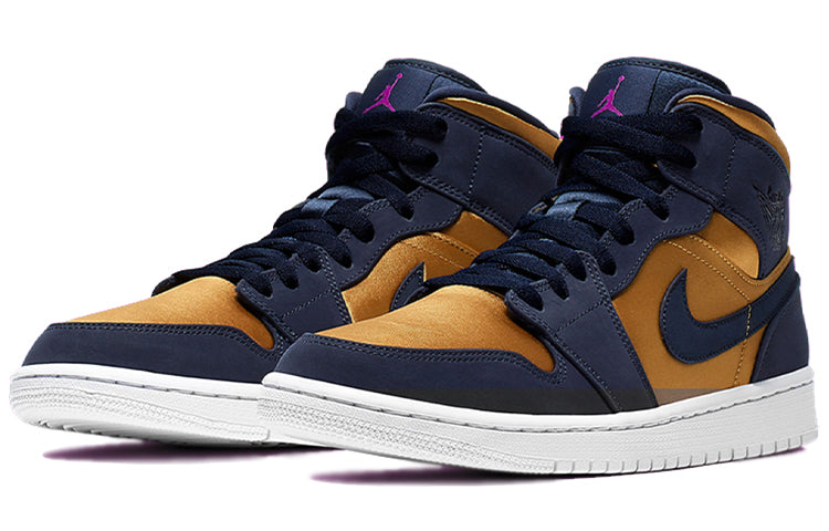 Air Jordan 1 Mid SE Obsidian Gold 852542-401