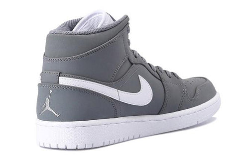 Air Jordan 1 Mid 'Cool Grey' Cool Grey/White-White 554724-036