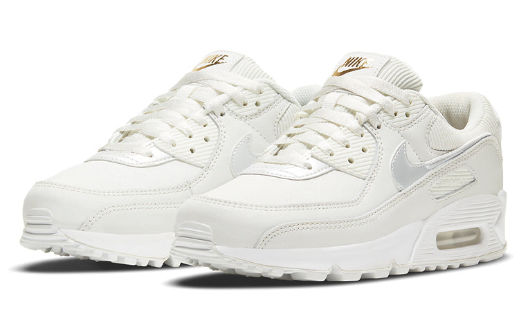 Nike Womens Air Max 90 'Swoosh Chain' Summit White/Dark Beetroot/White/Summit White DC1161-100 KICKSOVER