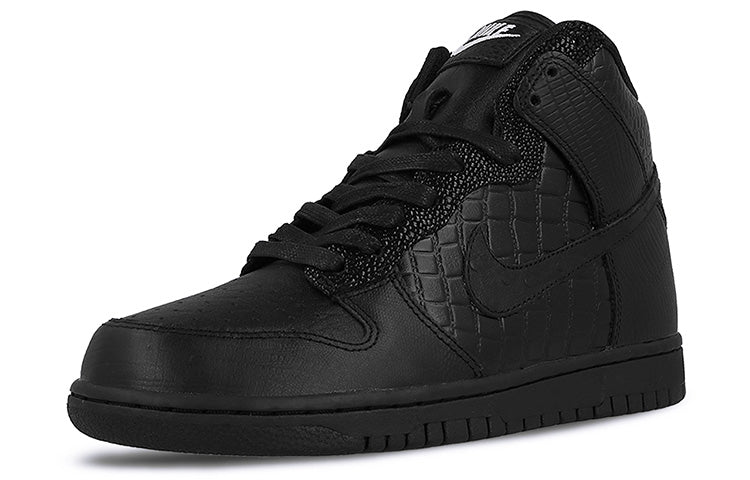 Nike Womens WMNS Dunk High LX 'Black' Black/Black-Ivory 881233-001 sneakmarks