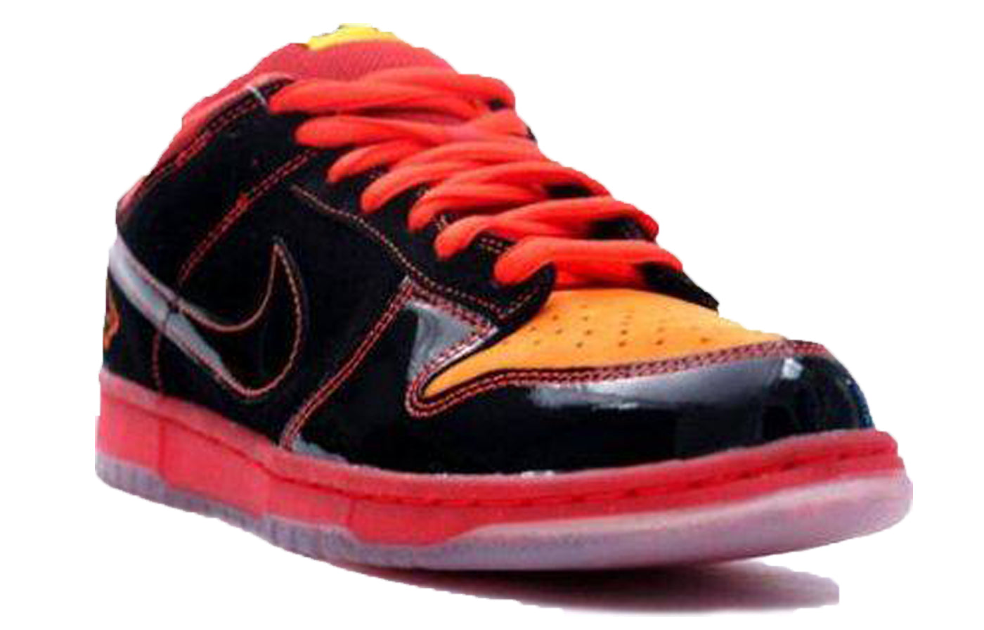 Nike Dunk Low Premium SB Skateboard 'Hawaii' Black/Black-Deep Orange 313170-003 sneakmarks