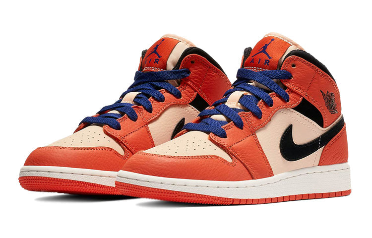 Air Jordan 1 Mid SE GS Team Orange BQ6931-800