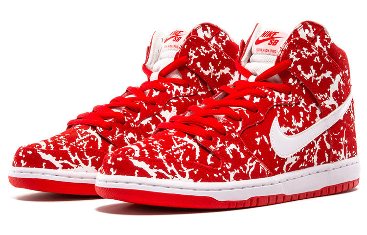 Nike SB Skateboard Dunk High PRM 'Raw Meat' Challenge Red/Challenge Red/White/White 313171-616 sneakmarks