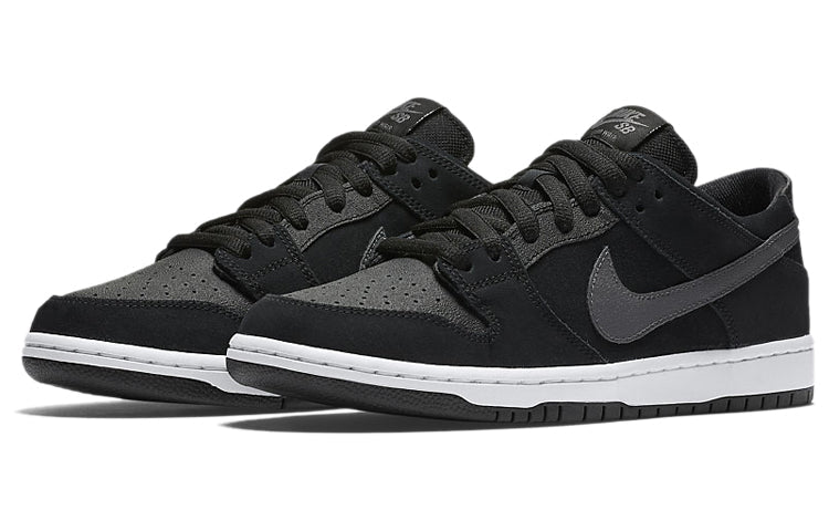 Nike SB Skateboard Dunk Low Premium IW 'Black' Black/Lt Graphite-White 819674-001 sneakmarks