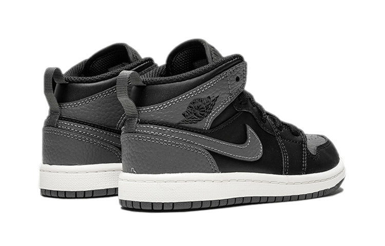 Air Jordan 1 Mid BP 'Dark Grey' Black/Dark Grey-Summit White 640734-041