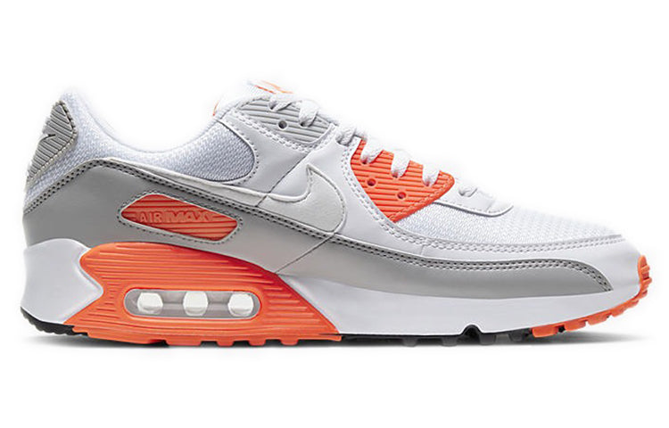 Nike Air Max 90 'Hyper Orange' White/White/Hyper Orange/Light Smoke Grey CT4352-103 KICKSOVER