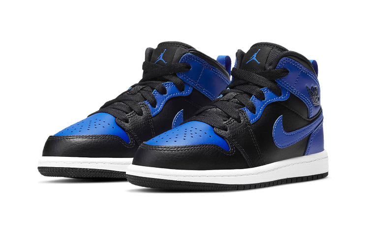 Air Jordan 1 Mid PS 'Hyper Royal' Black/Hyper Royal/White 640734-077