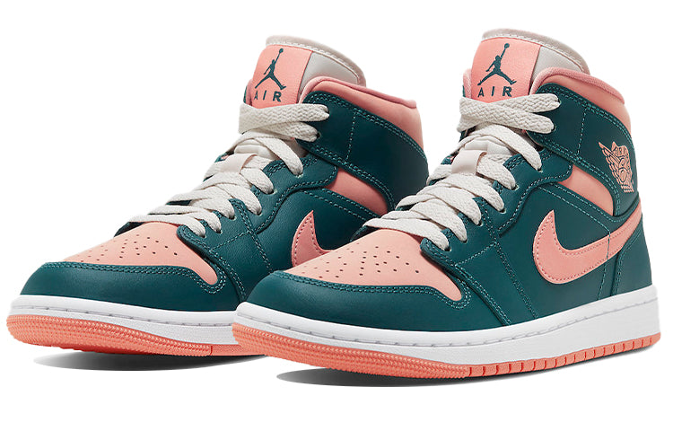 Nike Womens Air Jordan 1 Mid Dark Teal Green BQ6472-308