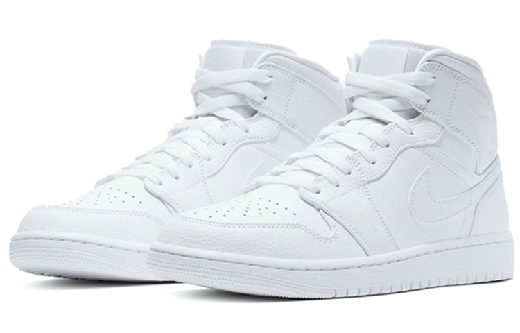 Air Jordan 1 Mid Triple White 554724-130