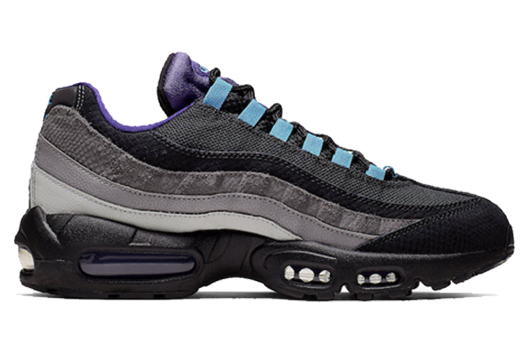 Nike Air Max 95 'Black Grape' Black/Court Purple-Teal Nebula AO2450-002 sneakmarks