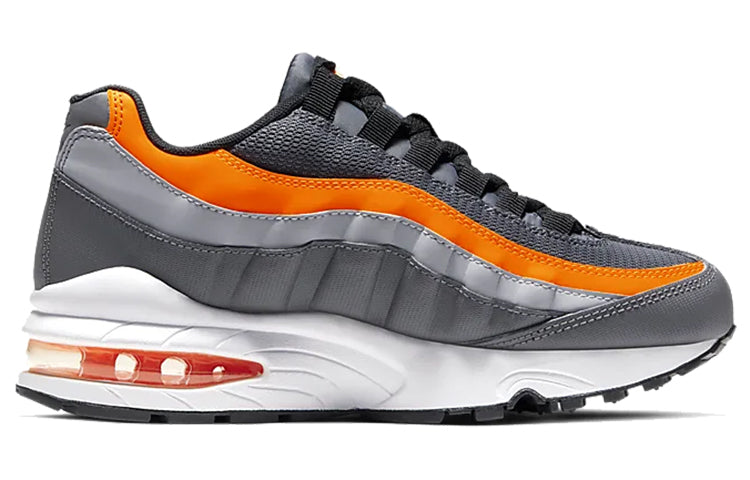 Nike Air Max 95 GS 'Grey Total Orange' Dark Grey/Black/Wolf Grey/Total Orange 905348-033 sneakmarks