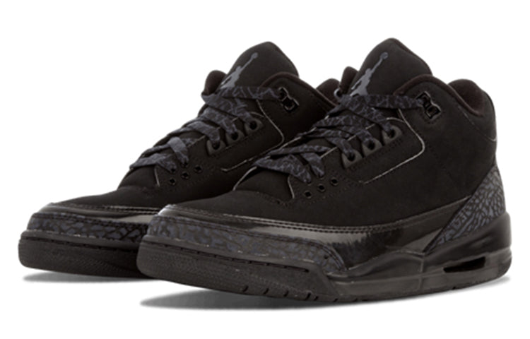 Air Jordan 3 Retro 'Black Cat' Black/Dark Charcoal-Black 136064-002