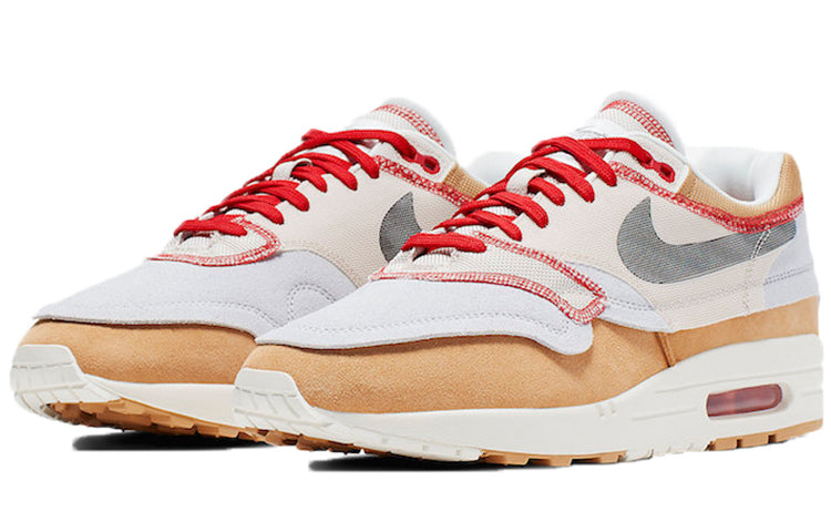 Nike Air Max 1 'Inside Out' Club Gold/Black/Pure Platinum/Desert Sand/Sail/University Red 858876-713