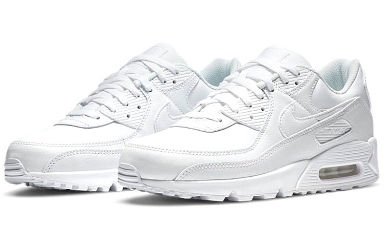 Nike Air Max 90 LTR Leather 'Triple White' White/White/White CZ5594-100