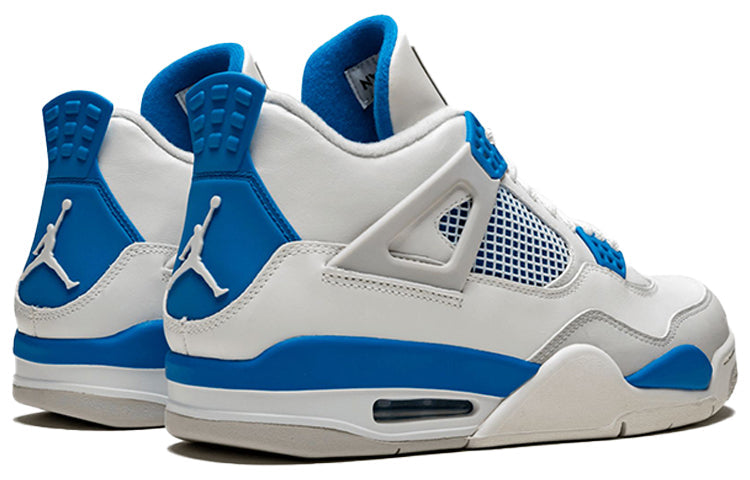 Air Jordan 4 Retro White Military Blue Grey 308497-105