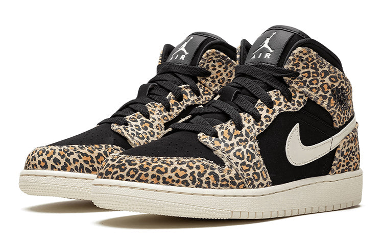 Air Jordan 1 Mid SE GS Leopard BQ6931-021