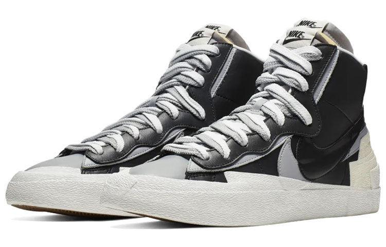 Nike Blazer Mid x Sacai Black Wolf Grey BV0072-002 sneakmarks