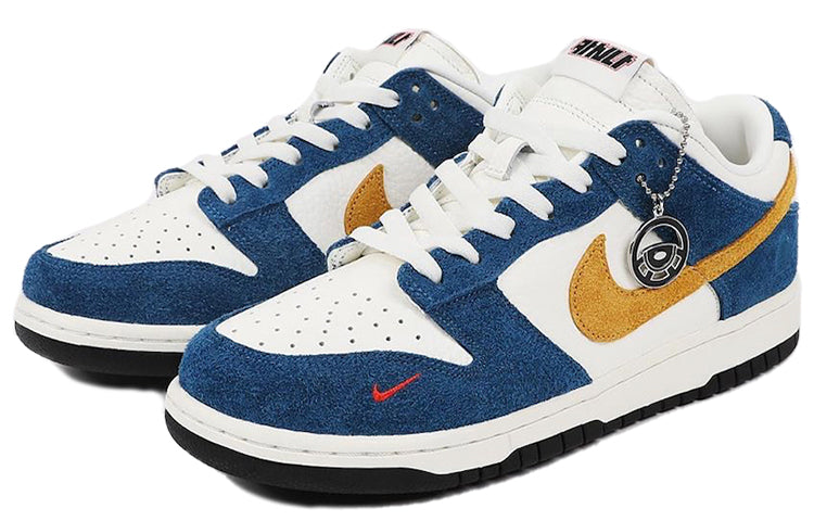 Nike Kasina x Dunk Low '80s Bus' Sail/University Gold/Industrial Blue CZ6501-100 sneakmarks