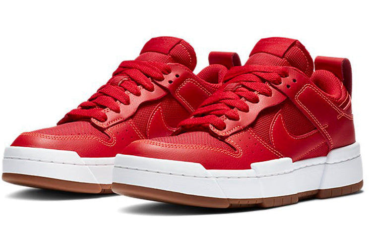 Nike Womens WMNS Dunk Low Disrupt 'Red Gum' Summit White/Gym Red CK6654-600 sneakmarks