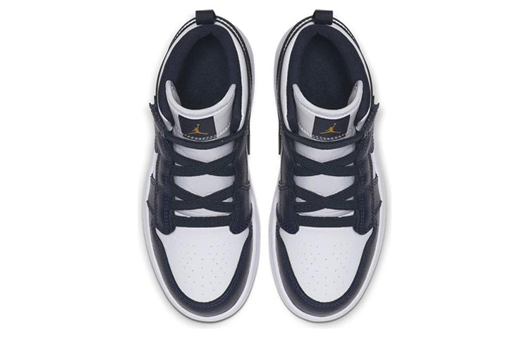 Air Jordan 1 Mid ALT PS 'Obsidian' White/Metallic Gold/Obsidian AR6351-174