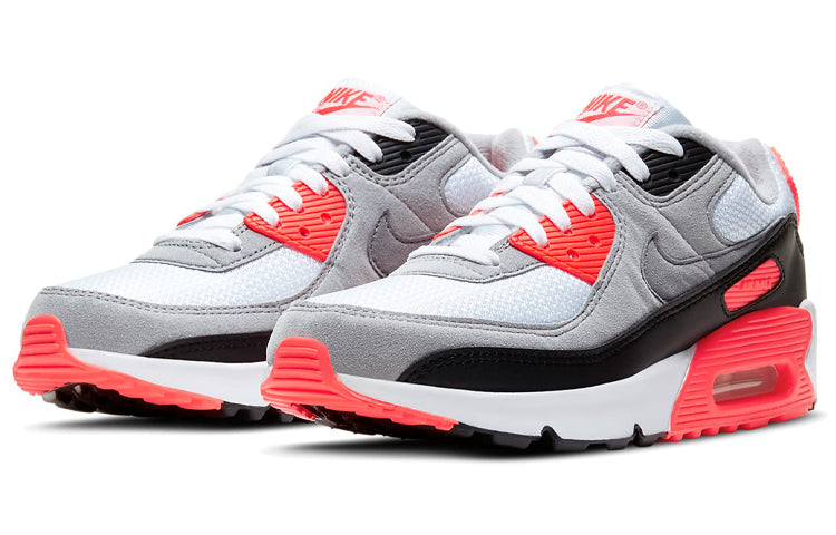 Nike Air Max 90 GS 'Infrared' 2020 White/Black/Cool Grey/Radiant Red DC8334-100