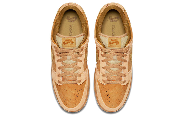 Nike SB Skateboard Dunk Low 'Reverse Reese Forbes Wheat' Dune/Twig-Wheat-Gum Medium Brown 883232-700 sneakmarks