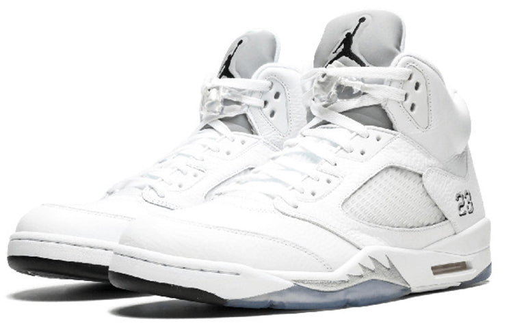 Air Jordan 5 Retro White Metallic Silver 136027-130