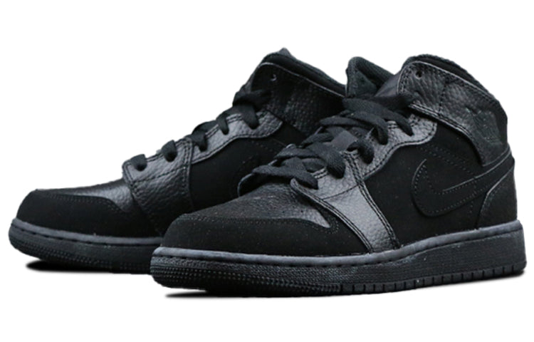 Air Jordan 1 Mid (GS) Black 554725-064