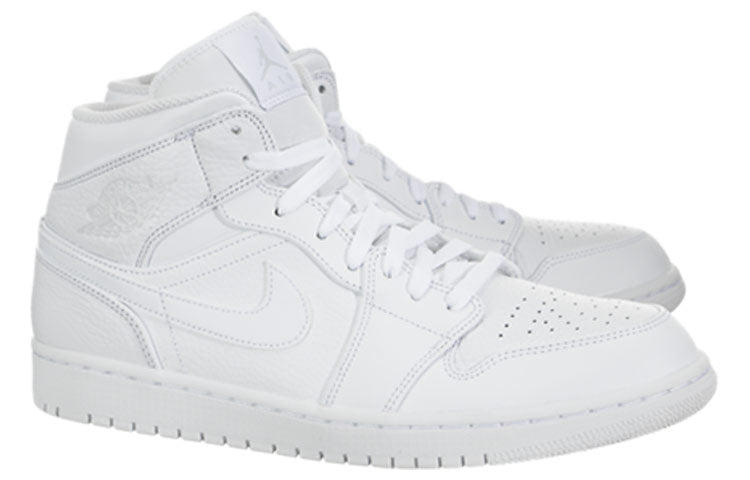 Air Jordan 1 Mid Triple White 554724-109