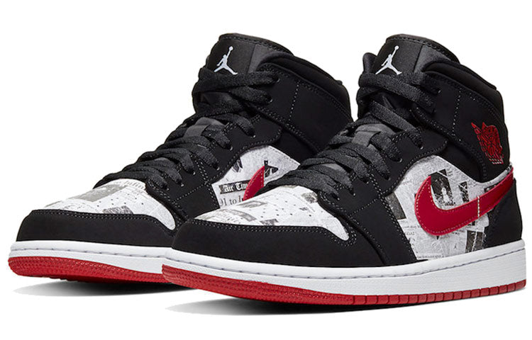 Air Jordan 1 Mid SE Newspaper Air Times 852542-061