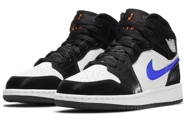 Air Jordan 1 Mid GS Black Racer Blue 554725-084