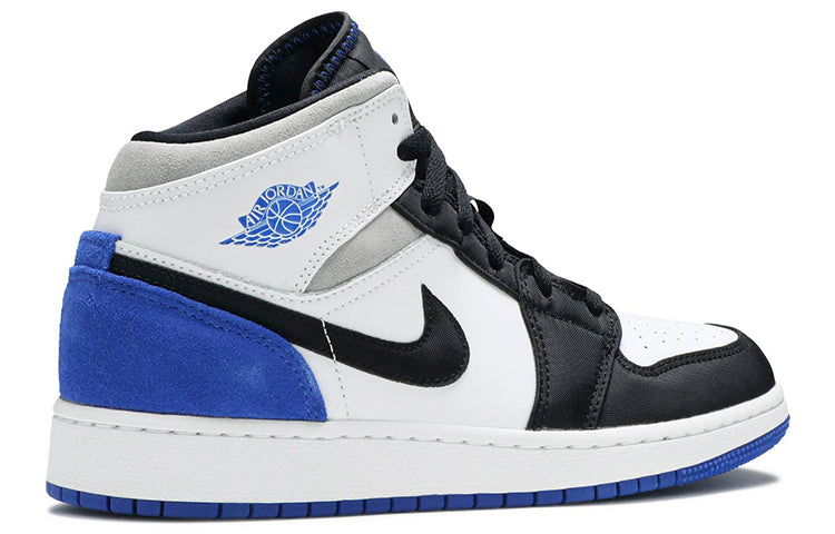 Air Jordan 1 Mid'Royal White' GS BQ6931-102