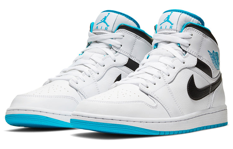 Air Jordan 1 Mid 'Laser Blue' White/Laser Blue/Black 554724-141