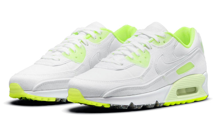 Nike Womens Air Max 90 'Exeter Edition' White/Barely Volt/Volt/White DH0133-100 KICKSOVER