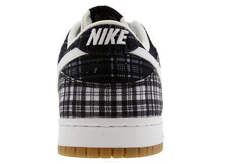 Nike Dunk Low Plaid White Black (W) 308608-101 sneakmarks