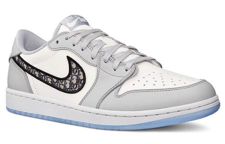 Dior x Air Jordan 1 Low ‘White Grey’