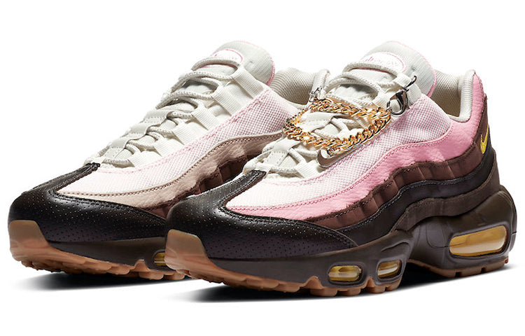 Nike Womens Air Max 95 'Cuban Link' Velvet Brown/Opti Yellow/Light British Tan CZ0466-200