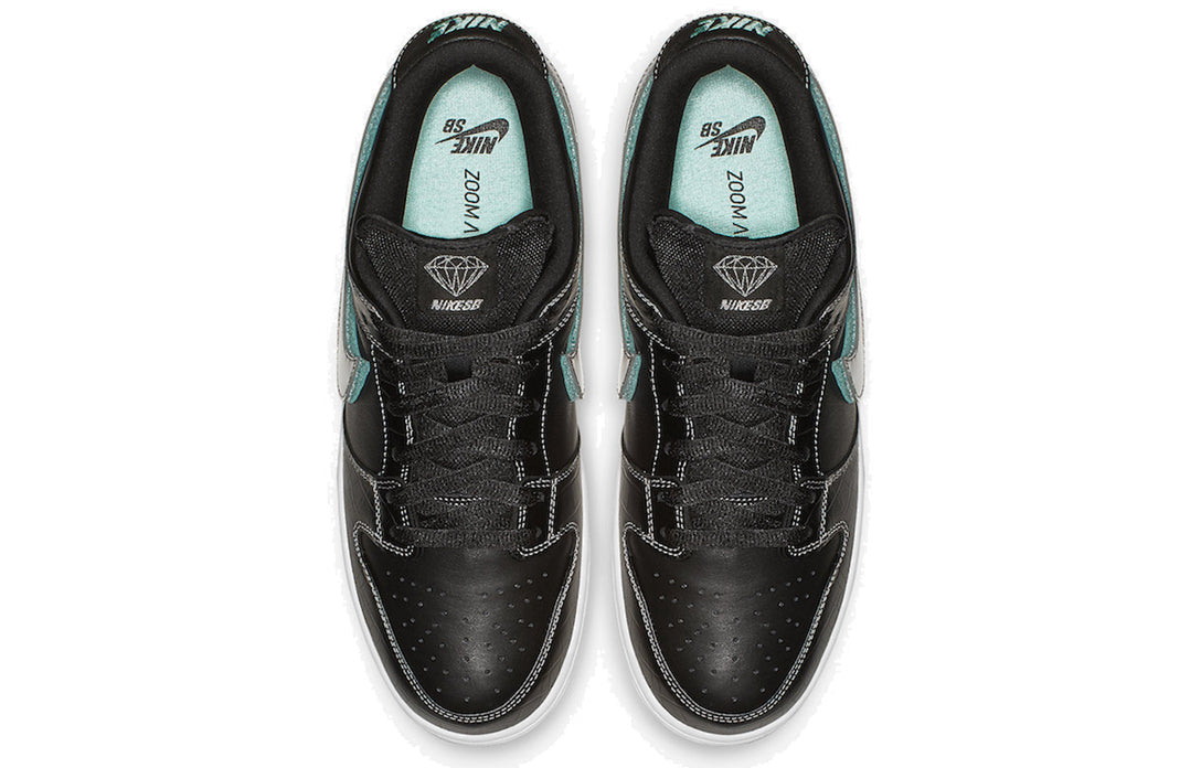 Nike SB Skateboard Dunk Low Pro OG QS Diamond - Black BV1310-001 sneakmarks