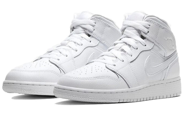 Air Jordan 1 Mid GS White 554725-126