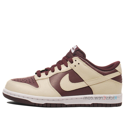 Nike Womens WMNS Dunk Low Red Mahogany Birch 317813-604