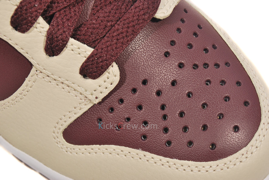 Nike Womens WMNS Dunk Low Red Mahogany Birch 317813-604