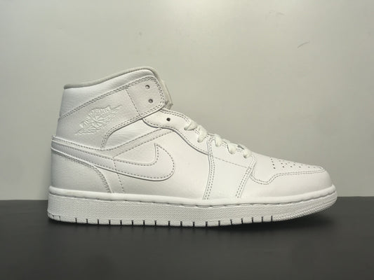 Air Jordan 1 Mid Triple White