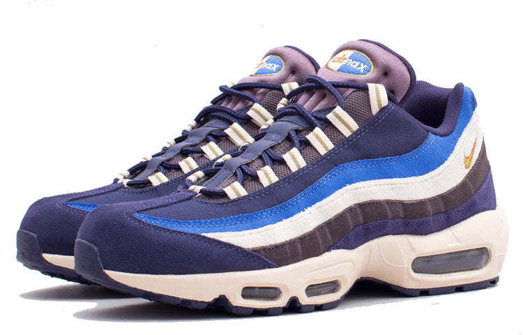 Nike Air Max 95 Premium 'Blackened Blue' Blackened Blue/Camper Green-Monarch 538416-404