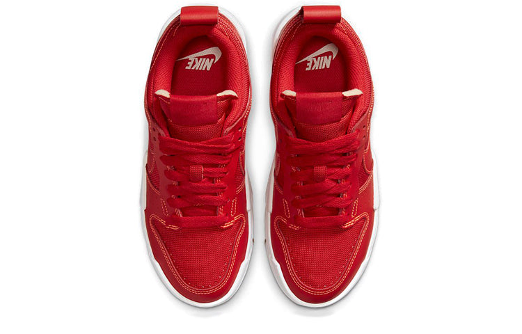 Nike Womens WMNS Dunk Low Disrupt 'Red Gum' Summit White/Gym Red CK6654-600 sneakmarks