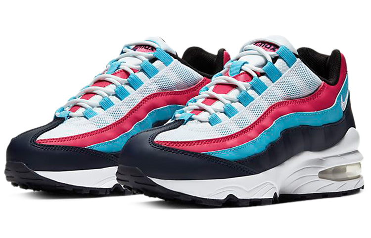 Nike Air Max 95 GS 'Blackened Blue Watermelon' Blackened Blue/White/Blue Fury/Watermelon 905348-404 sneakmarks