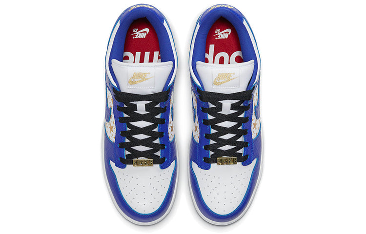 Nike SB Skateboard Dunk Low x Supreme Hyper Blue DH3228-100 sneakmarks